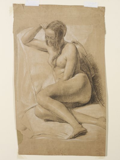 Seated Female Nude, 1847 by John Everett Millais